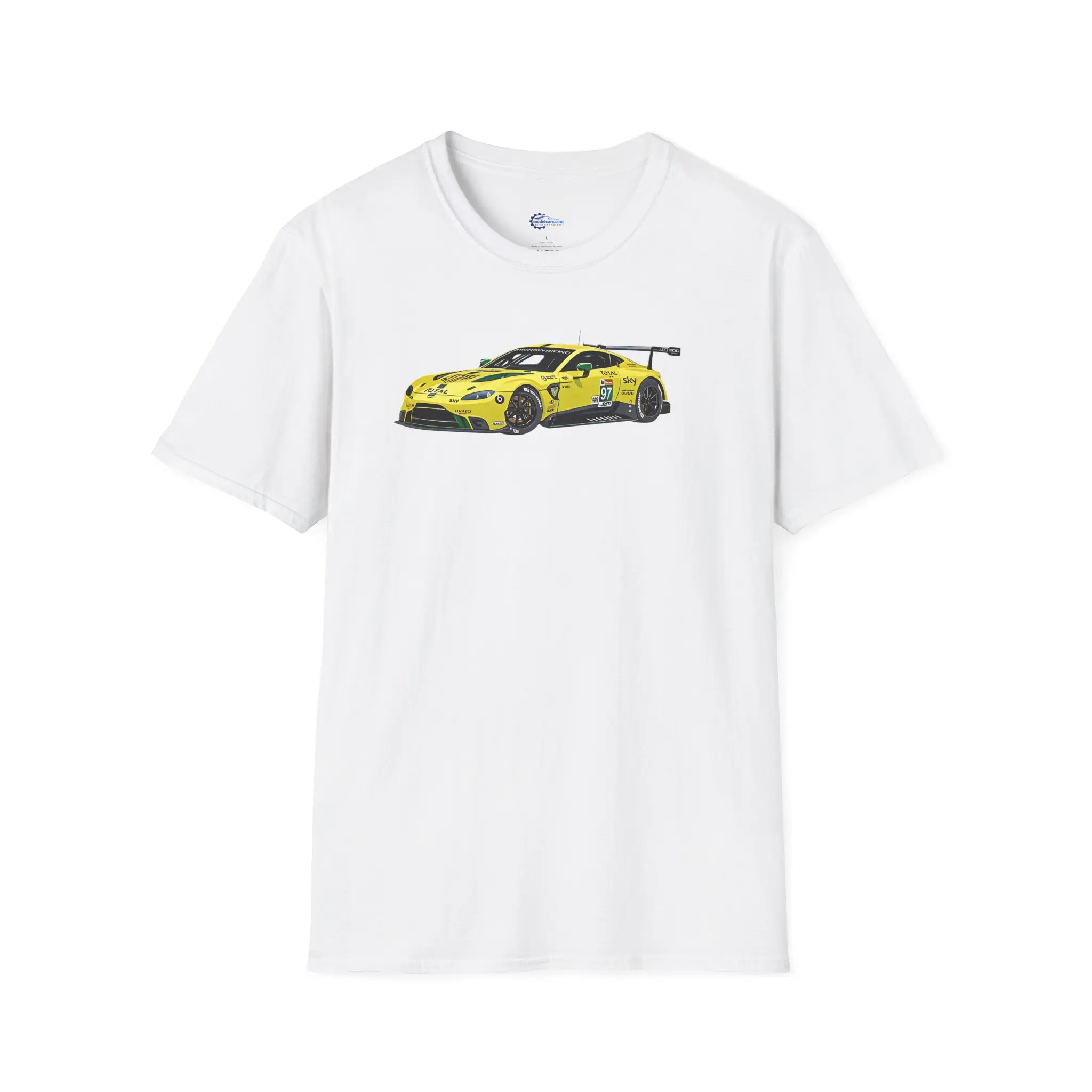 Cartoon Art 2018 Aston Martin Vantage GTE #97 Lynn - Martin - Adam Le Mans PRO -  Unisex T-Shirt - Racing Enthusiast Apparel