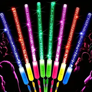36 pcs led acrylic light up wands _Multi-color flashing wands with 3 modes_Lightweight and durable, suitable for parties Weddings Birthdays Concerts Graduation Ceremonies GradParty Supplies Gifts Christmas