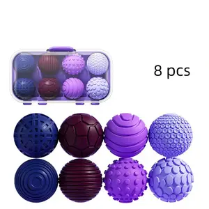 8 Counts Magnetic Sensory Fidget Balls, Stress Ball Set, Stress Relief Toys for Adults and Teens, Ideal for Autism Adhd Anxiety, Office Desk Fun Tactile Toy, Squishy Sensory Fidgets