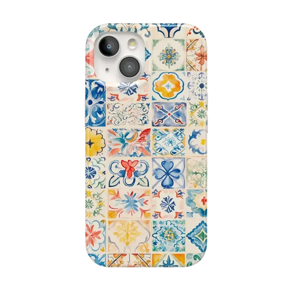 Casely iPhone 15 Plus Case | Dolce Vita | Tuscan Tiles | Compatible with MagSafe | Classic Ultra Thin Design