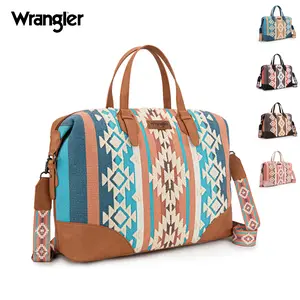 Wrangler [Live] Western Style Foldable Travel Duffle Bag, Overnight Bag for Beach Swim, Sports Gym Bag