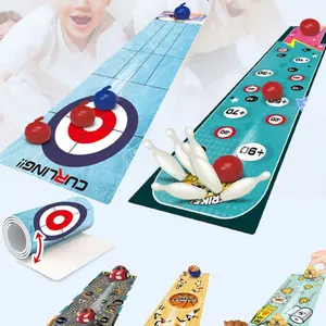 Tabletop Game Mat Set for Football Curling Bowling, Casual Sports Competition Family Interaction, Holiday Gift Idea, Perfect Present