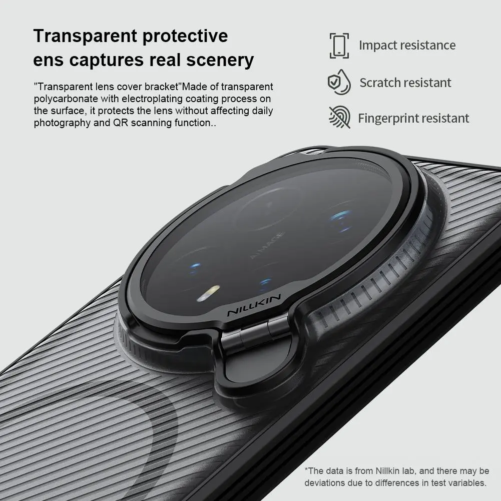 For Honor Magic 8 Pro 5G Nillkin Magnetic Case Camshield Prop Camera Protector with Stand Shockproof Back Cover