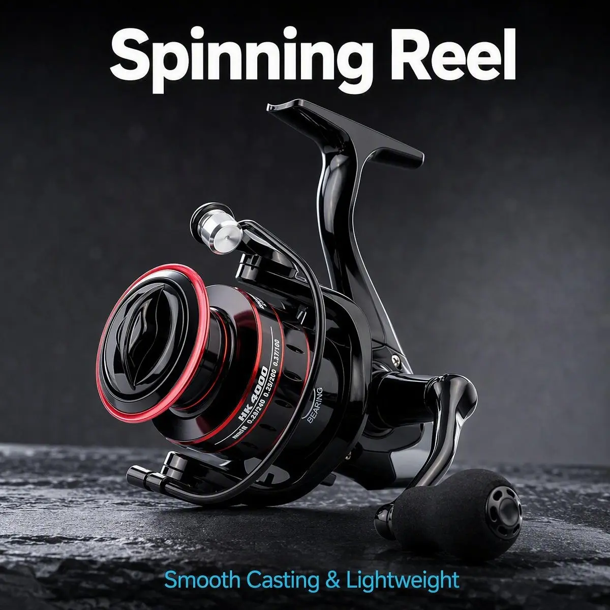 Spinning Reel - Smooth Casting & Lightweight Fishing Reel for Enhanced Performance and Comfort