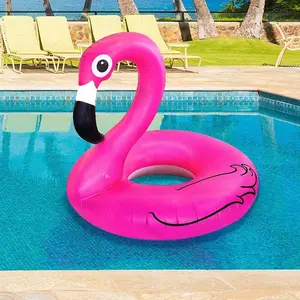 🦩 Inflatable Pink Flamingo Pool Float – Over 4 Feet Wide!