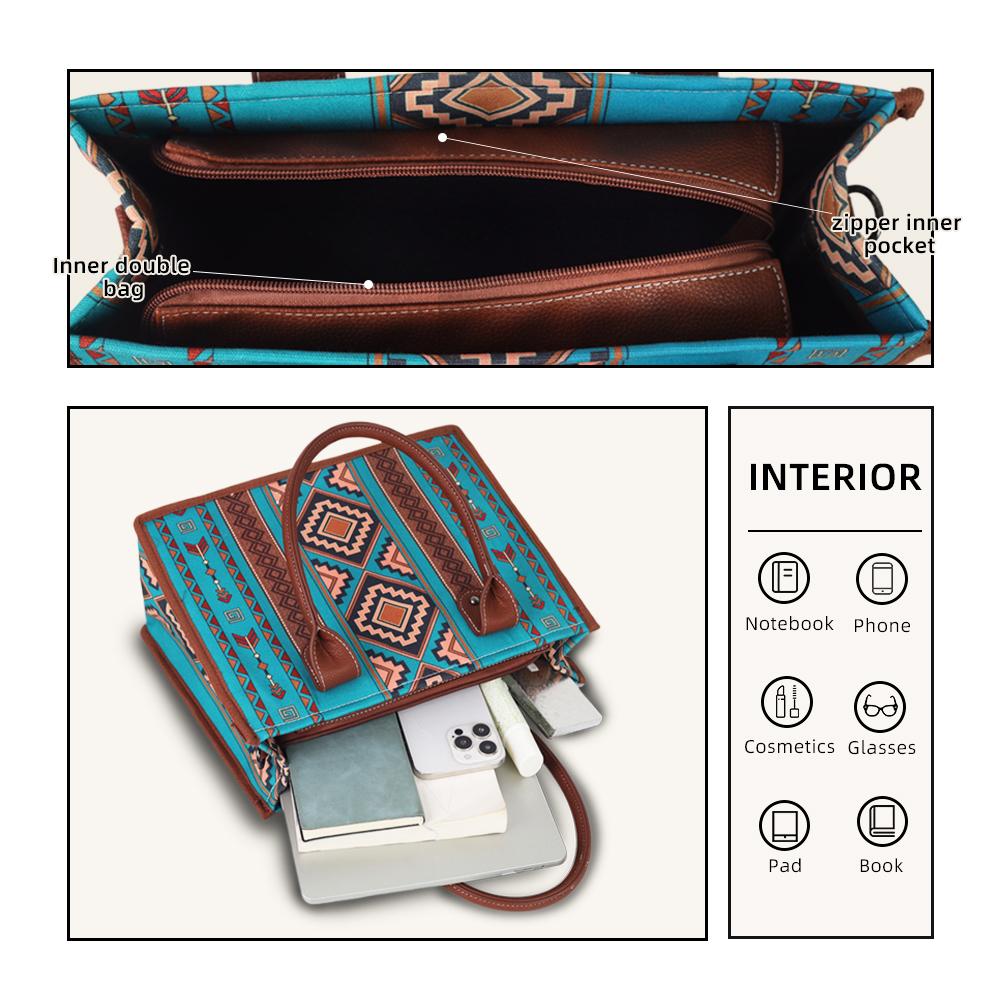 Boho Canvas Crossbody Bag for Women – Trendy Elegant Shoulder Bag with Adjustable Strap