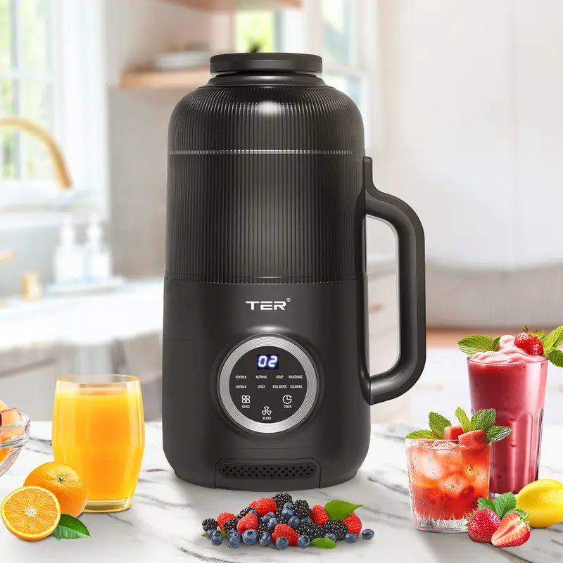 10-in-1 Nut Milk Machine&Coffee Maker with Quiet Shield 40oz Self-Cleaning, Soy/Oat Milk Blender, Delay Start, Keep Warm,Boil Water, Multifunctional Automatic Juicer,Black/White