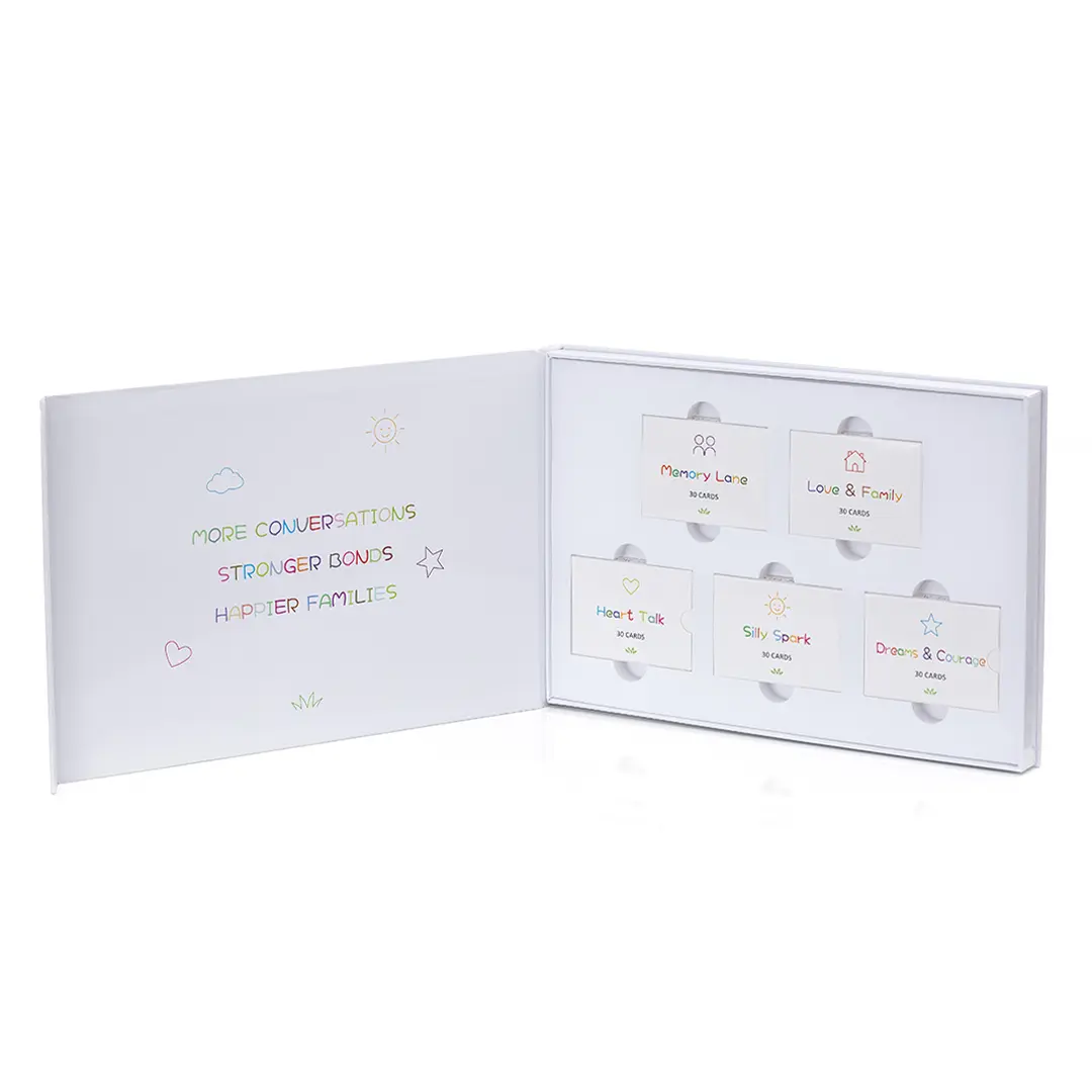Pillow Talk Family Edition – 150 Conversation Cards for Families, Meaningful Questions Game for Kids & Parents, Family Bonding Activities, Screen-Free Fun