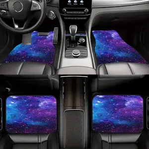 4-Piece Starry Sky Car Mat Set, Universal Fit for All Vehicles, Front & Rear Mats, Car Floor Mats, Stylish Interior Decoration, Easy Clean, Perfect Protection
