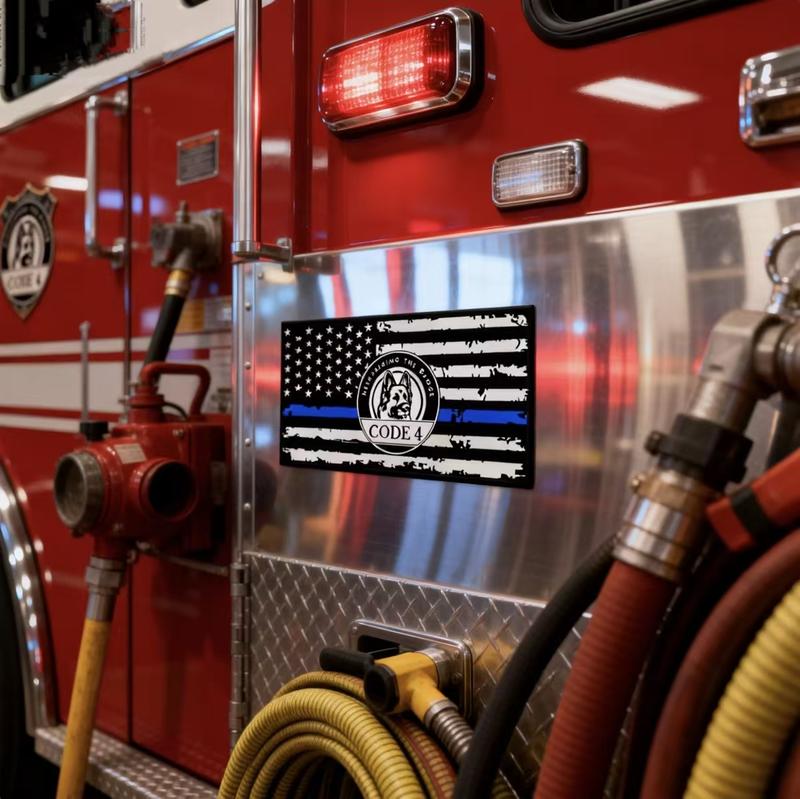 5PC Blue Thin Line American Flag Stickers | Patriotic Themed Vinyl Decals for Cars, Laptops, Windows | Waterproof, UV Resistant | Truck Accessories, Veteran Gifts, Independence Day Decorations