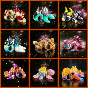 Zodiac Turtles - Astrology Themed Desk Creature - 3D Printed Articulating Figure