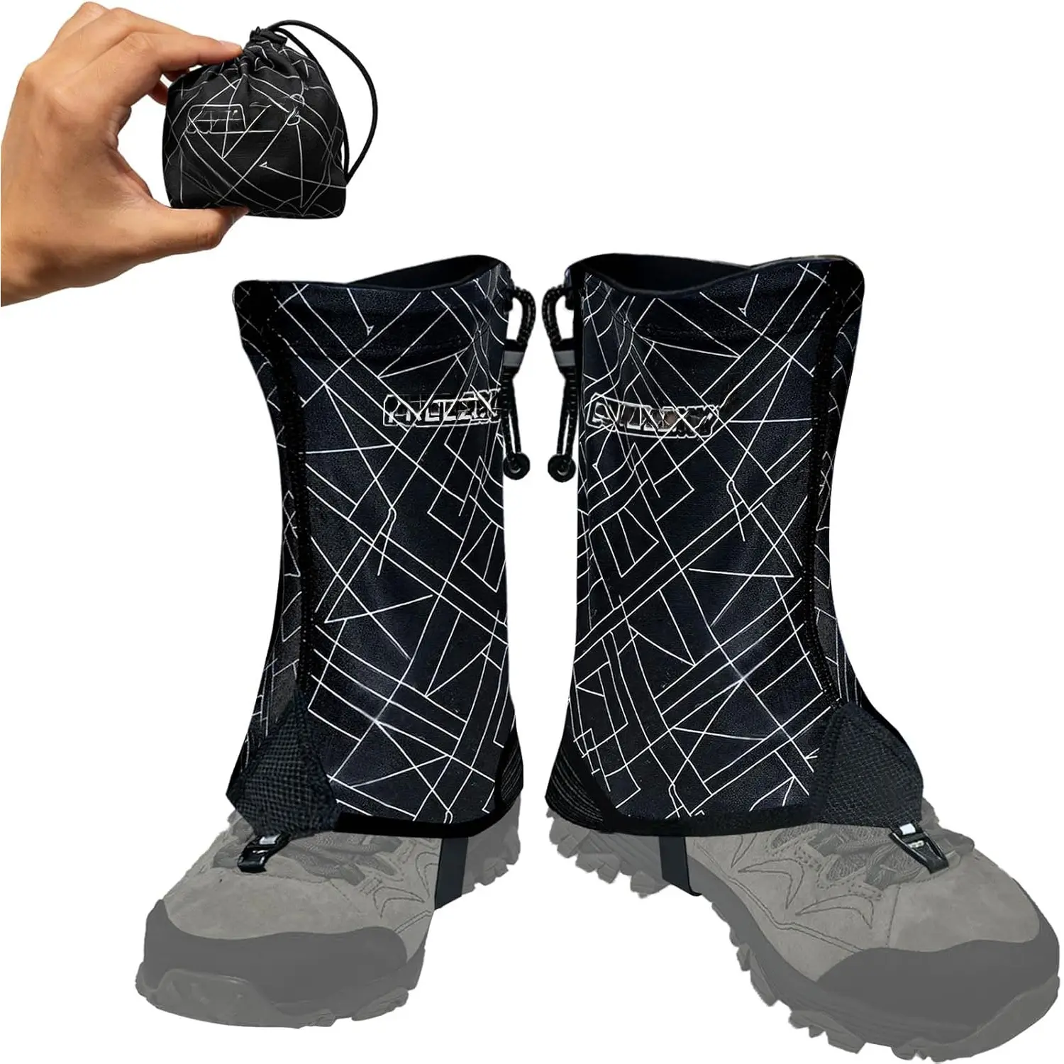 Ultralight Trail Gaiters  Hiking & Running – Breathable, Wear-Resistant Low Shoe Gaiters, Protect Feet from Rocks, Mud, Dust & Debris