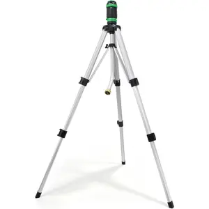 RESTMO Gear Drive Sprinkler with Tripod Base, 5-Pattern Multi-Adjustable Lawn Sprinklers for Yard, Heavy Duty Watering System for Garden Plant, Flower Bed and Large Area Watering summergarden sprinkle