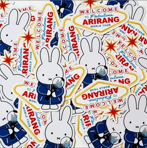 Las Vegas Arirang stickers, Kpop Concert Stickers, Miffy Sticker Gifts For Fans