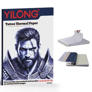 Tattoo Transfer Paper A4 Size 4 Layers Thermal Stencil Paper for Tattooing DIY Tattoo Tracing Paper Tattoo Transfer Kit Compatible with Tattoo Printer Machine Tattoo Supplies Carbon Clear
