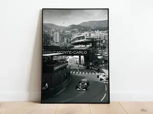 [UNFRAMED POSTER] Monaco Race Track Poster Gift for Men, UN Hand Decoration Artistic Room Decoration Print Wall