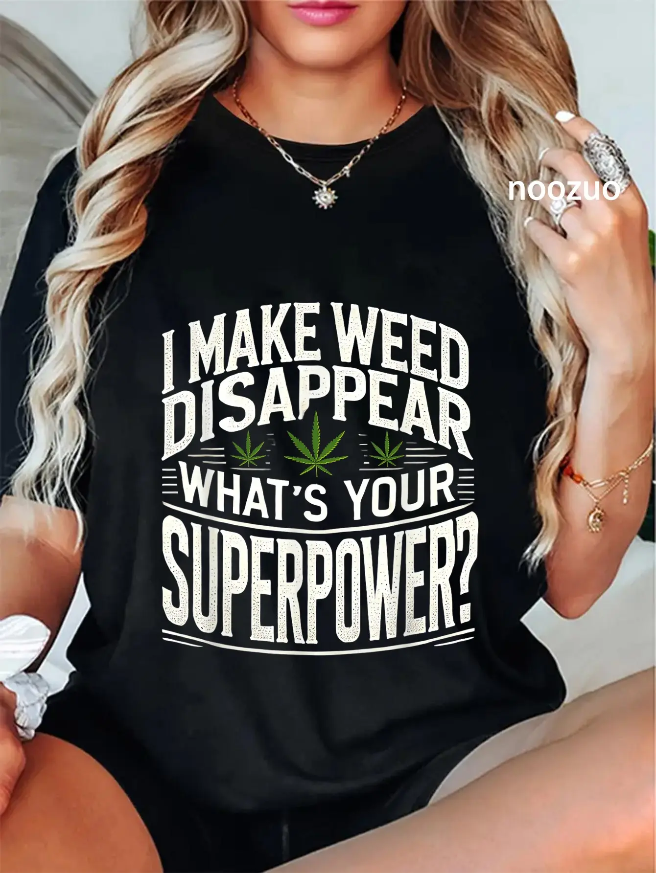 100% Cotton I Make Weed Disappear What's Your Superpower T-Shirt