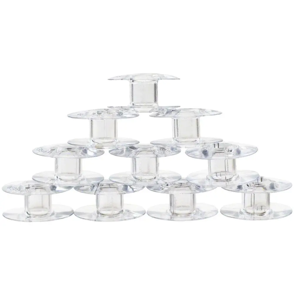 Singer Class 66 Drop-In Bobbins (10 Pack) #172336-S – Clear Bobbins for Singer Sewing Machines