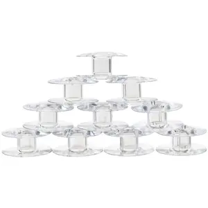 Singer Class 66 Drop-In Bobbins (10 Pack) #172336-S – Clear Bobbins for Singer Sewing Machines