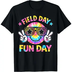 Retro Tie Dye Field Day Fun Day Teacher Kids Field Day 2026 T-Shirt