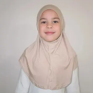 GirlsBeige Jersey Two-Piece Hijab