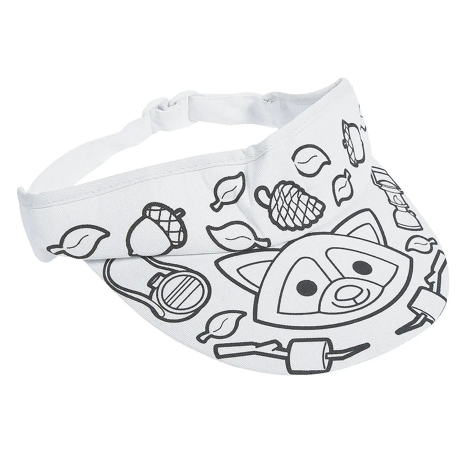 Color Your Own Camp Visors - 12 Pc.