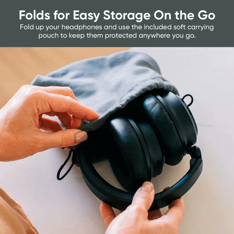 Wyze Headphones — #1 Over-Ear Headphones on TikTok, Active Noise Cancellation Bluetooth Audio Earphones, Lightweight, Aux Cord, Rich Bass, Android iOS