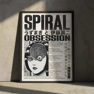 [Sale Off Up To 50%] [No Frame] Junji Ito Anime - Manga Poster Art Print - Uzumaki