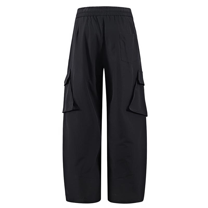 Men’s Summer Plus Size American Casual Vintage Straight Work Pants/Paratrooper Pants, Nylon Fabric, Loose and Comfortable