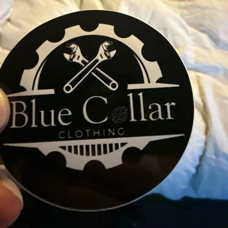 Blue Collar Clothing vinyl sticker!