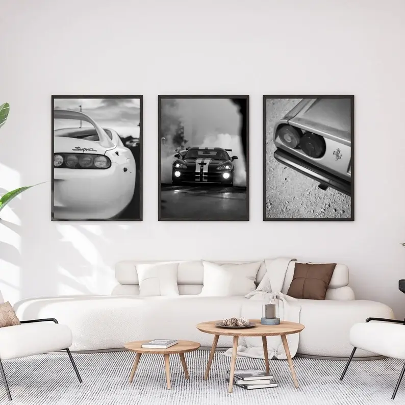 Set of 3  Vintage Toyota Supra Poster, Vintage Toyota Supra Print, Toyota Wall Art, Vintage Car Poster, Old Supra Poster, Classic Car Poster