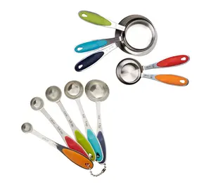 RSVP Color Handle Measuring Cups and Spoons Set