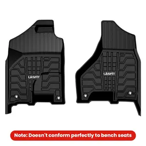 Lasfit fit for 2013-2018 Ram 1500 All-Weather 1st row Floor Mats, Fit Carpet Floor Only