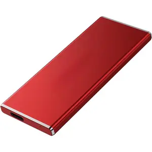 1TB Portable External SSD, USB 3.1 Gen2 540MB/s  Data ssd External Hard Drive USB C, Metal Mini Portable External Solid State Drive, Red