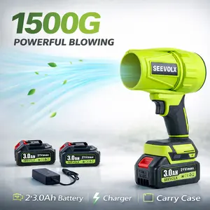 SEEVOLX Turbo Jet Leaf Blower, Car Drying After Wash, Handheld Snow Blower, Cordless Turbo Power Air Duster, Good Choice For Gifts, Home Improve, Garden Maint