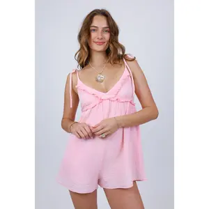 Bria Romper in Pink