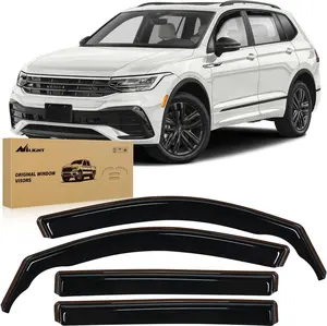 Nilight Vent Window Visors for Volkswagen (VW) Tiguan 2018 2019 2020 2021 2022 2023 2024 2025, in-Channel Rain Guards, Original Window Deflectors-4PCS