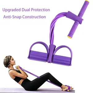 Portable Foot Pedal Exerciser, Non-Slip Foot Pedal Resistance Trainer for Yoga & Daily Workouts