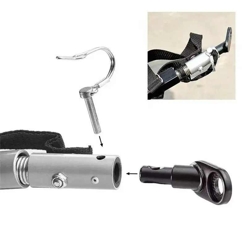 Bicycle Trailer Hitch Hook Attachment, Outdoor Cycling Pet Stroller Baby Carriage Trailer Accessory, Durable and Reliable Design