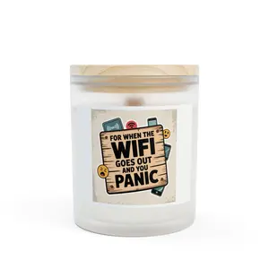 WiFi Panic Candle, Funny Candle for Tech Lovers, Best Gift for Home Office, Cozy Atmosphere, Stress Relief, Unique Home Decor