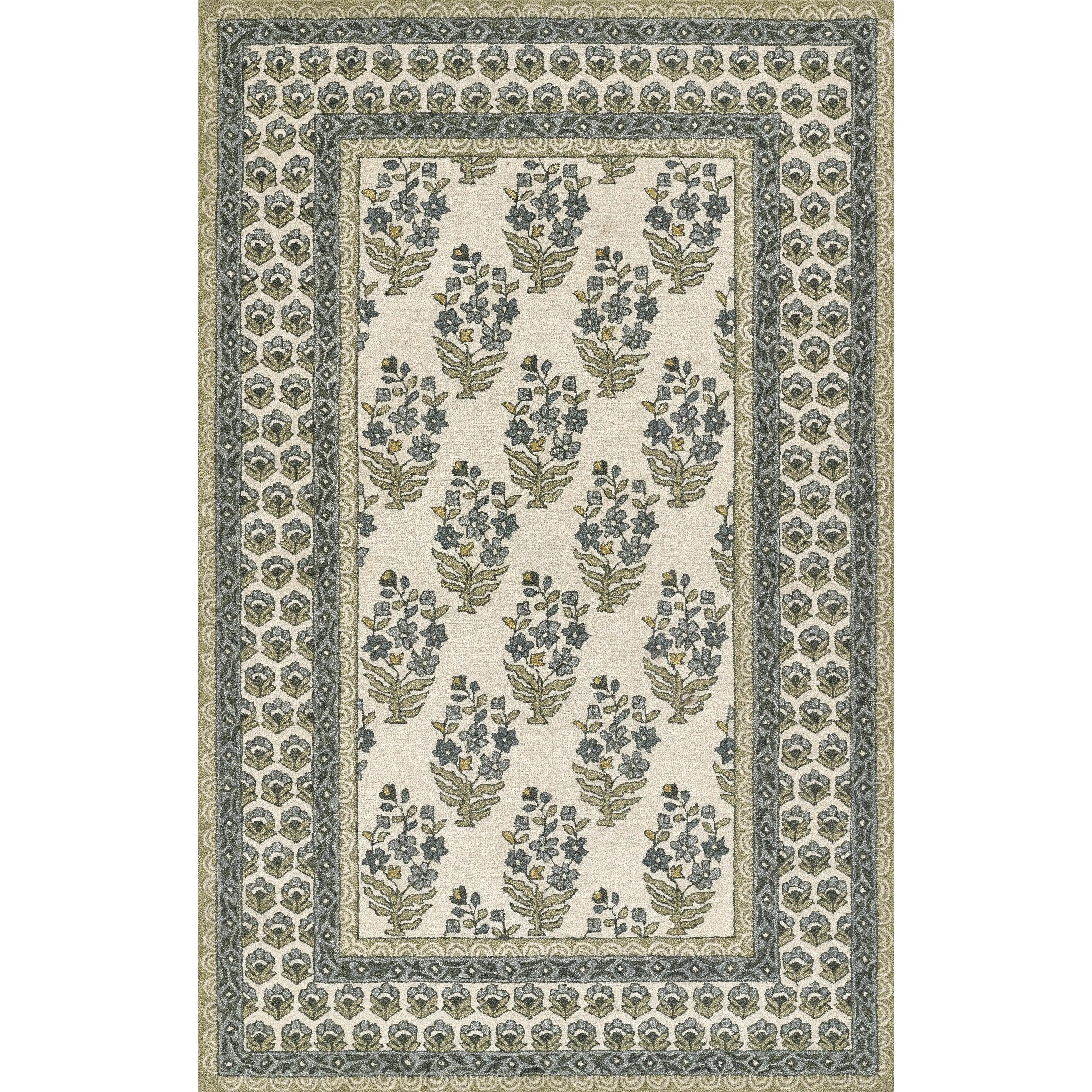 Momeni Cotswold COT-3 Green Traditional Hand Tufted Rug