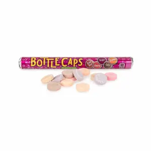 Bottle Caps Soda Pop Candy Roll, fizzy hard candy 1 roll 1.77oz