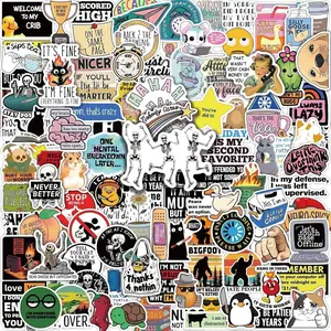 150 PCS Hilarious Stickers for Adults,Funny Meme Sarcastic Weird Snarky Cool Dark Humor Sticker Packs for Bumper Water Bottles Laptops Scrapbooking Waterproof Men Work Decals