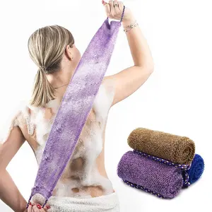 3pcs African Net Bath Sponges with Rope Handles, Exfoliating Washcloths for Men and Women, Ideal for Daily Use & Back Cleansing