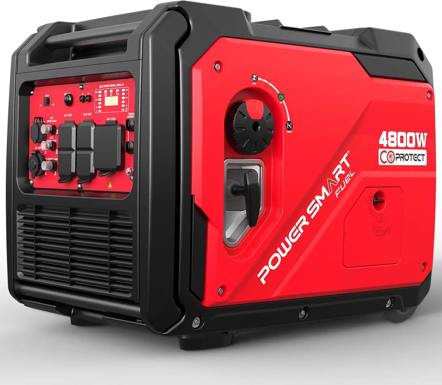 PowerSmart 4800 Watt Super Quiet Portable Inverter Generator,Gas ...