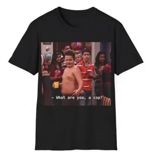 Gibby What are you a cop Unisex T-Shirt, Gibby Adult Casual T-Shirt Menswear Top Underwear Tshirt Streetwear Tropical