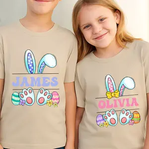 Happy Easter Custom Shirt, Easter Family Trip Shirt, Kids Easter Tee, Personalized Easter Shirt, Bunny Lover Tee