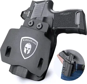 WARRIORLAND OWB Holster Optic Cut Compatible P365 Nitron Micro-Compact，P365 XL，P365 SAS，P365X，P365.380 ACP, Outside Waistband 1.75" Paddle,Right Handed