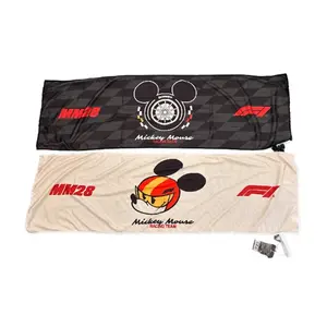 Disney Mickey F1 Series Beach Towel for Children Official Mickey Motorsport Gear Exclusive Birthday Gift for Disney Enthusiasts