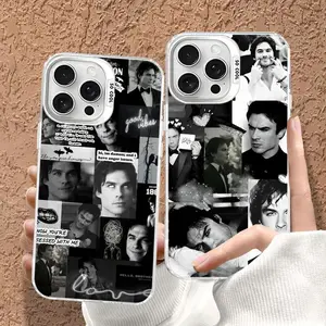 Damon Salvatore The Vampire Diaries Phone Case  for iPhone 17, 16, 15, 14, 13, 12, 11 Pro Air Plus ProMax and Samsung S26-S21 Plus shock-absorbing phone cases, fashionable gift.